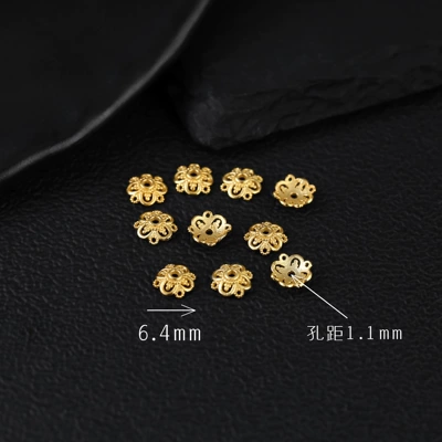 Beads Handmade DIY Jewelry Accessories Zərgərlik ara hissələri - four-leaf-clover-flower-receptacle-about-7-piecesg