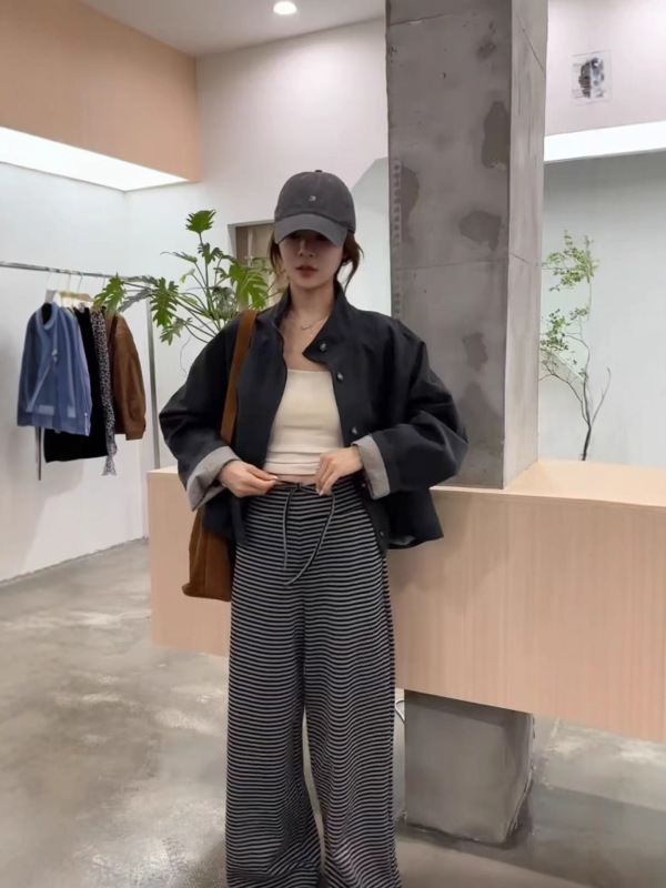 冲锋衣外套女短款秋季2025新款韩系宽松百搭高级感小个子夹克上衣|undefined