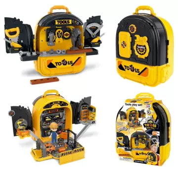 Cross-border new children's simulation tool, family toy, 3-in-1 tool, backpack, multi-function educational toy - ShopShipShake