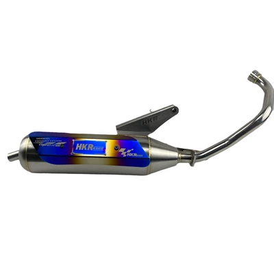 straight row, Motorcycle exhaust pipe
