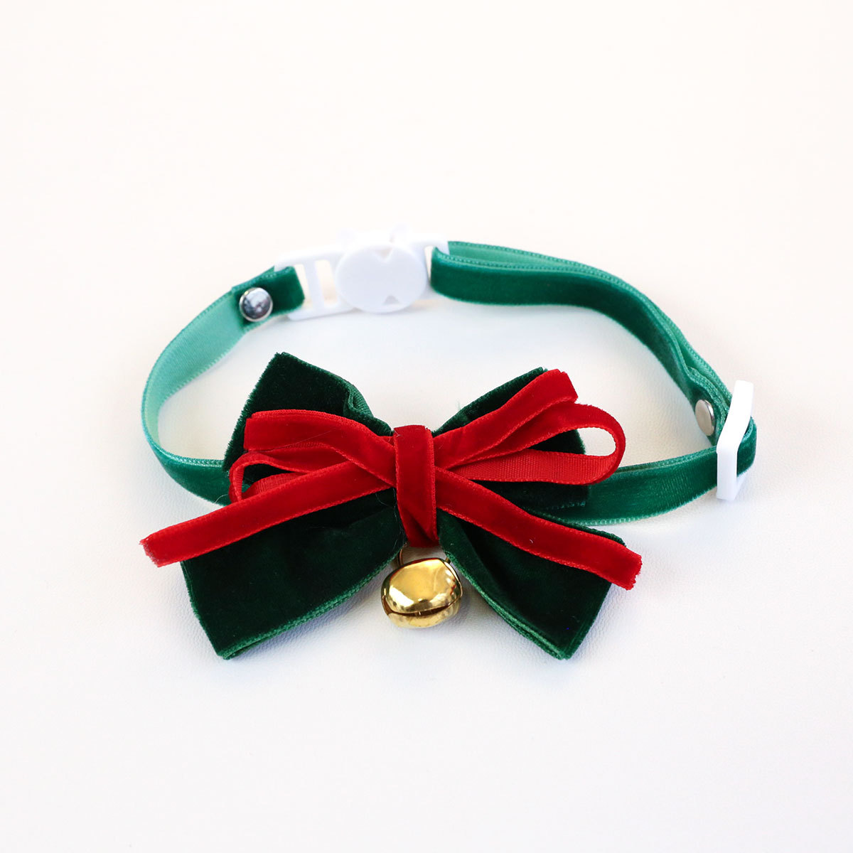 2026 comercio exterior mascotas collar de navidad seda arco campana ajustable felino collar perro collar