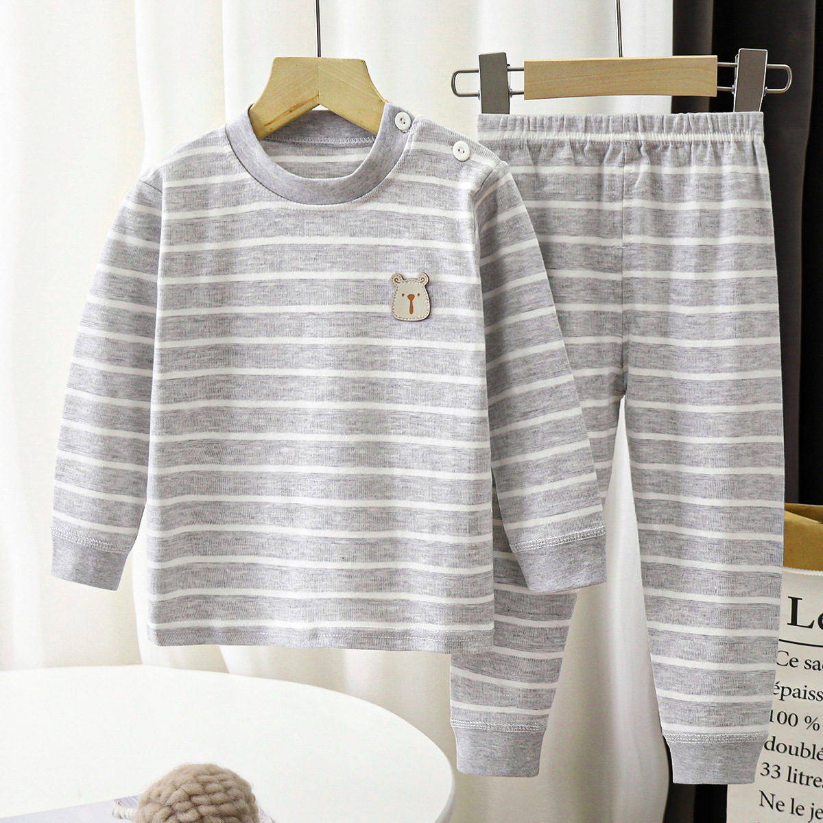 Otoño chaqueta infantil pantalones de otoño ropa interior de algodón bebé ropa interior de algodón jacquard algodón colorido