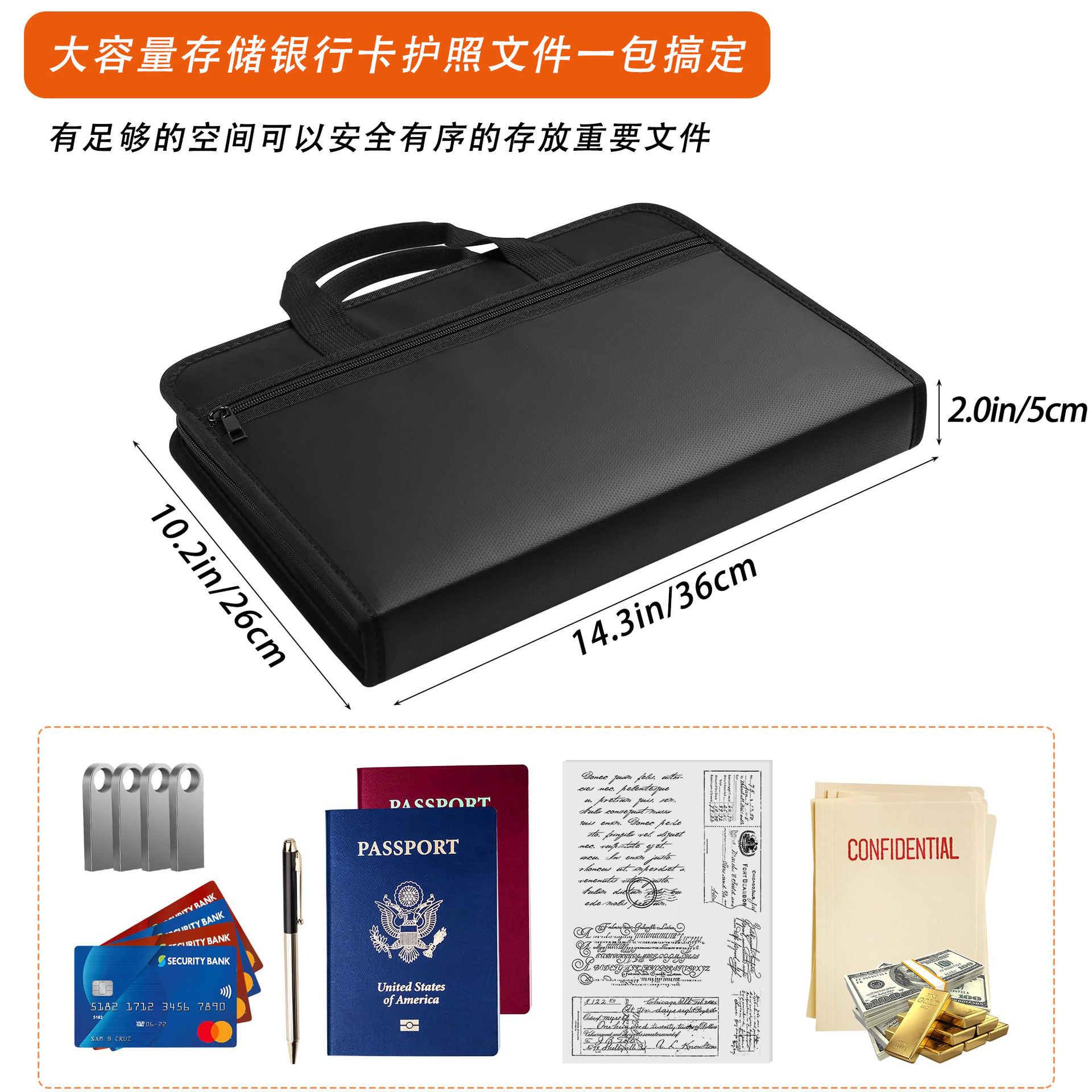 Amazonクロスボーダー専用13コンパートメントフォルダー耐火防水拡張可能なオルガン分類ラベルファイルパッケージドロップシッピング