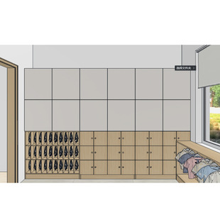 Coat and Towel Cabinet - Kindergarten Furniture