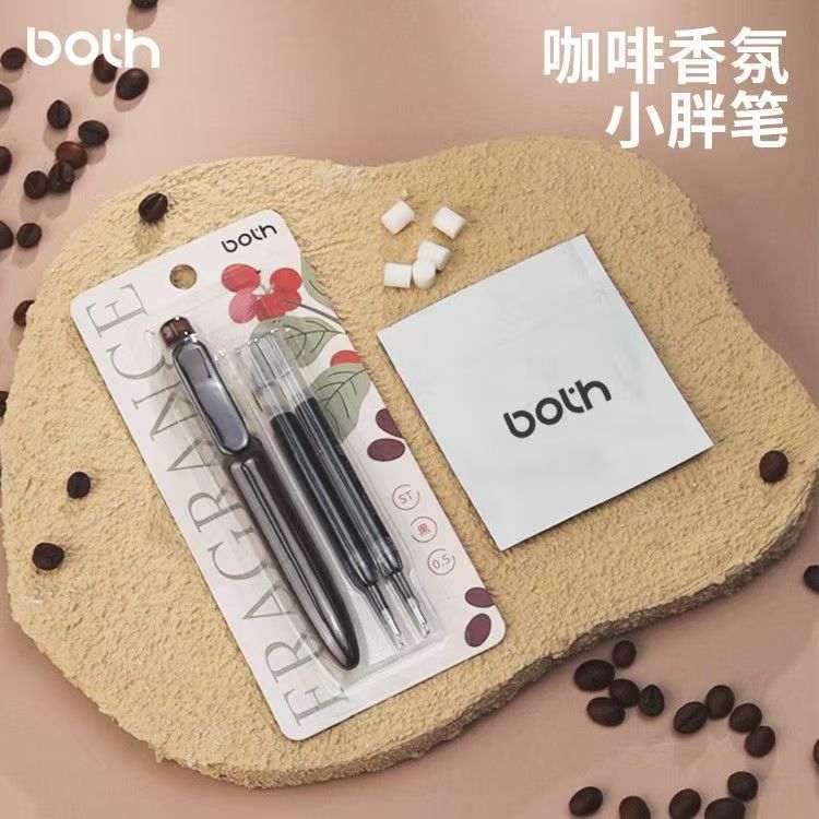 コーヒーペンの香りファットペンコーヒーアロマ学生書き込み黒ペンブラシ質問ペンポケットペン卸売|undefined