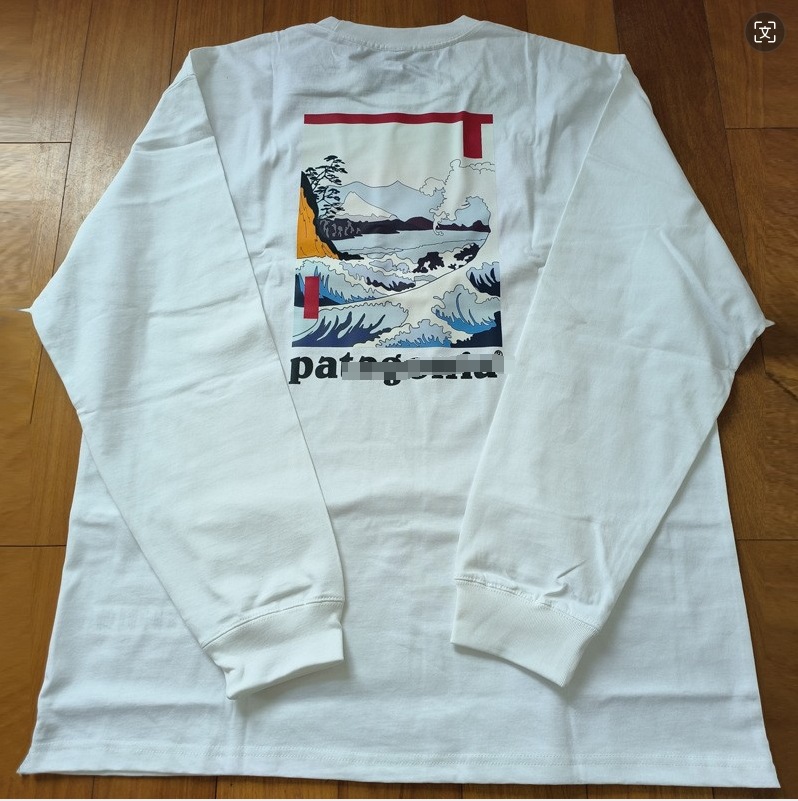 Logotipo de comercio exterior Classic Outdoor Mountain Series Camiseta de manga larga del mismo estilo para hombres y mujeres