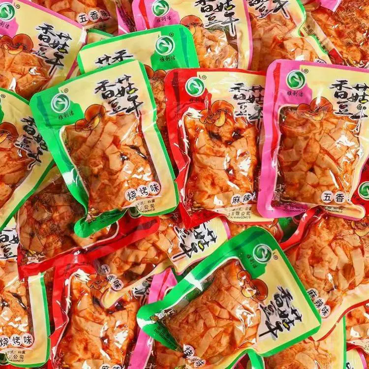 香菇豆干豆腐干香辣散装整箱五香零食麻辣小包装小吃休闲食品批发