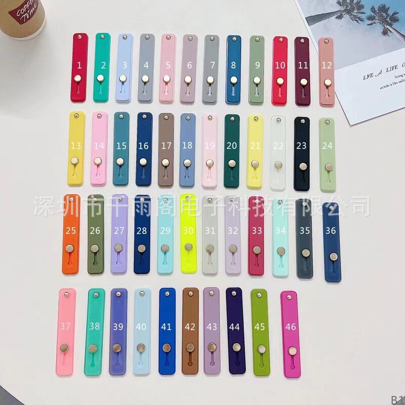 Adhesive Wristband Holder with Mobile Phone Ring Back Buckle Pull Ring Bracelet to Support Phone Silicone with Mobile Phone Case