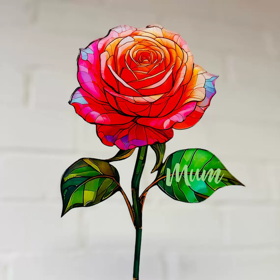 跨境永生花母亲节礼物平面亚克力花卉装饰花朵家居装饰摆件