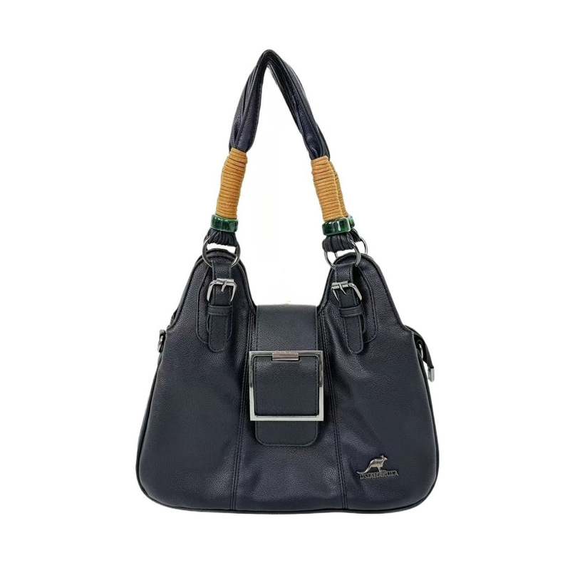 Cross-Border Exclusive Supply of Fashionable Women's Soft Leather Vegan Leather Handbags with Multiple Compartments and Storage Sections, Single Shoulder Crossbody Bag