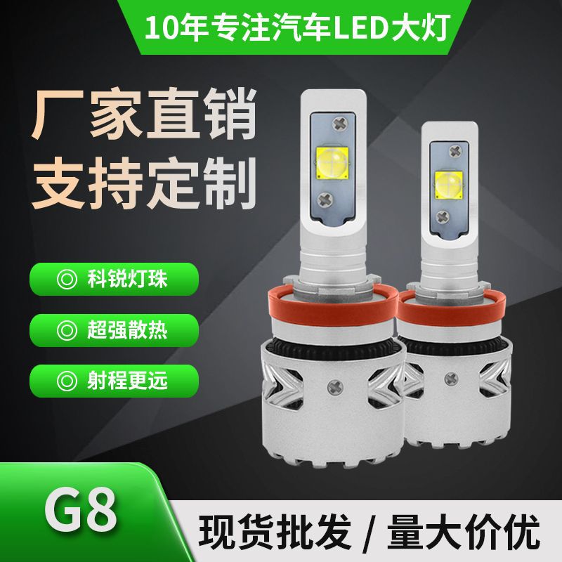 跨境货源厂家直供 XHP70双光透镜汽车led大灯大功率led汽车前大灯