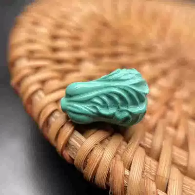 Natural Turquoise Bracelet Jewelry Accessories Bucket Beads Green Mother Pixiu Spacer Beads Handstring DIY Handmade Accessories (Zərgərlik ara hissələri) - cabbage-size-about-812mm