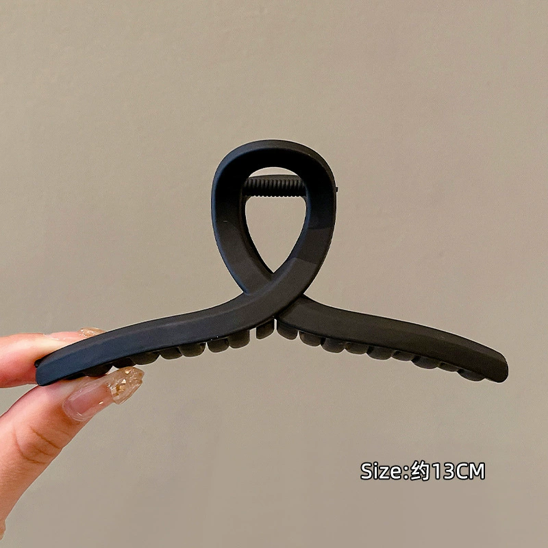 Крабья заколка для волос (hairgrip) акриловая большая булавка, жемчужные вставки, корейский стиль, лёгкая