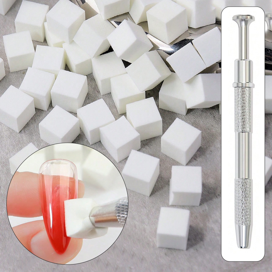 esponja 1cm mini tofu pieza de manicura esponja gradiente pegamento de pegamento especial para el blush cuadrado pequeño agarrar lápiz de agarre