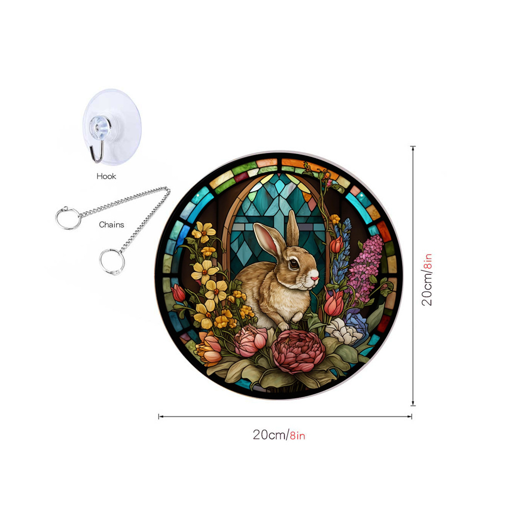 95g Weight pendant Home Textiles & Decor Type Acrylic Material Easter Festival Rabbit Pattern Casual, Elegant, Classical Style Easter Casual Elegant Classical Rabbit Arylic Party Supplies Decorations 56