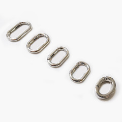 Cross-border supply spring rings, bag accessories hardware boxes, open mouth rings, elliptical spring clips