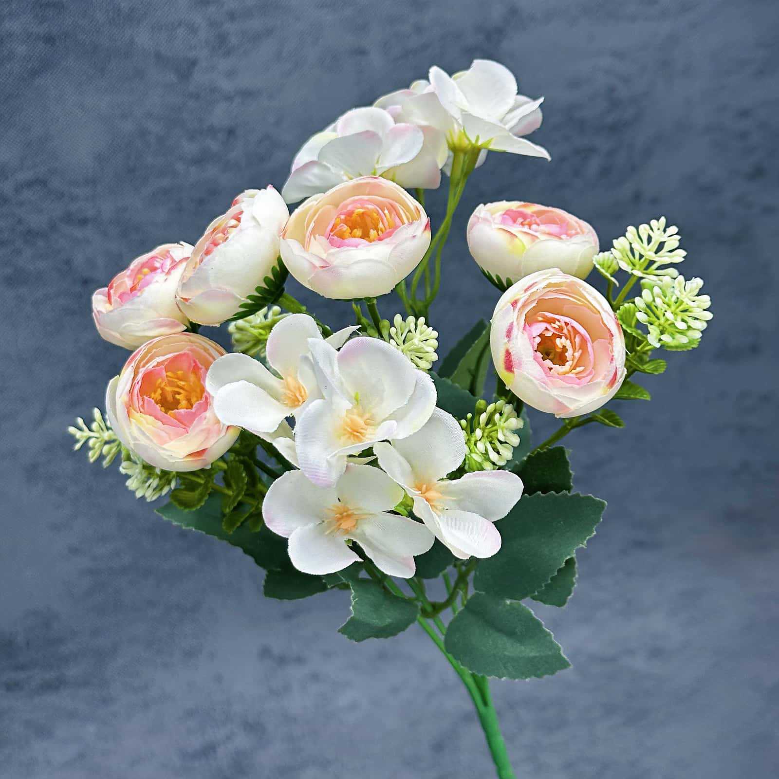 Simulación de la decoración del hogar hecha a mano rosa decoración de la escena de la boda flores falsas transfronterizas al por mayor