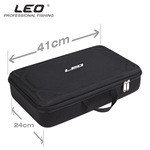 28005 【方形EVA硬壳包41*24*9cm】海绵鱼竿轮配件工具盒