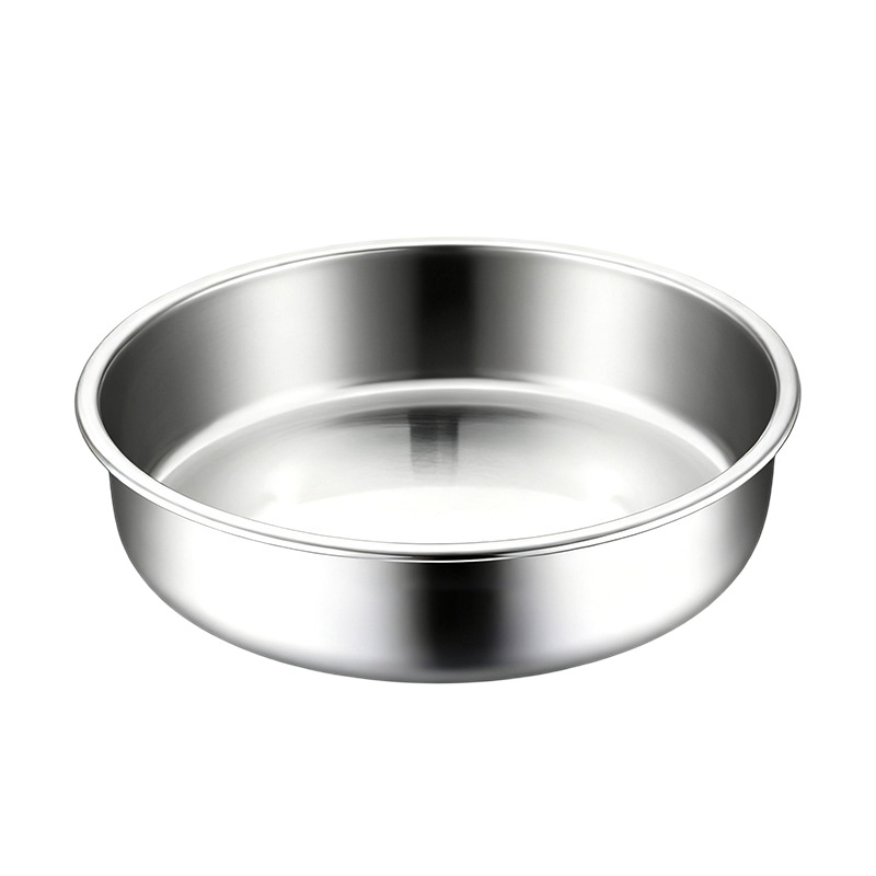 Huevo al vapor cuenco de sopa de acero inoxidable cuenca de borde redondo agua casera de cocina de cocina de postre caja de cocina de cocina al vapor cuenco comercial