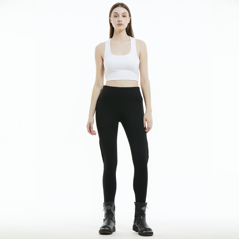 VOLERO pantalones vaqueros de la motocicleta de las mujeres Caballero pantalones de montar de la motocicleta elástico Kevlar resistente al desgaste resistente al desgarro pantalones anti-caída