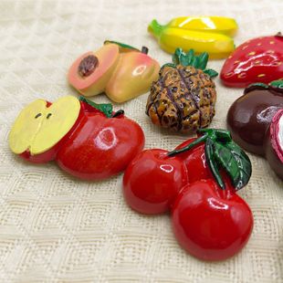 Personalized Resin Magnet Decoration Creative Vegetable Stereo Home Artificial Fruit Refrigerator Message Magnetic Magnet Cute