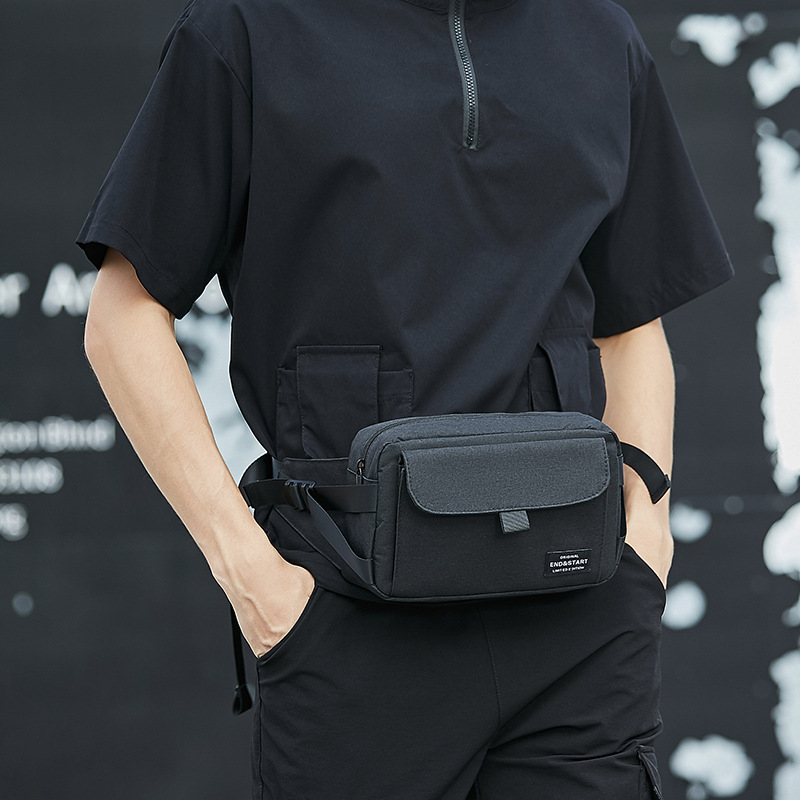 Classic Men's Messenger Bag, Men's Fashionable Commuting Cycling Sports Shoulder Backpack Functional Messenger Bag_voghion.com