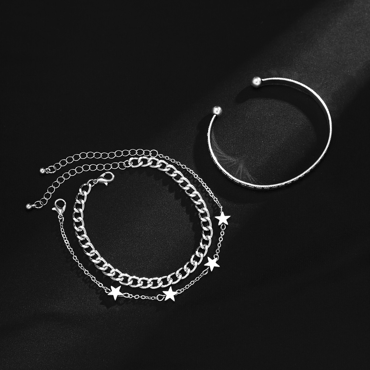 Fashion Geometric Star Alloy Plating Bracelets