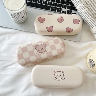 Factory Direct New glasses case myopia large frame wholesale anti-pressure Korean fashion Xiaoqing new printed logo student