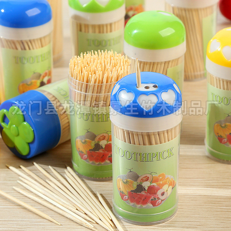 Fabricante mayorista de botellas multiusos asequibles, botellas con diseño de flor de ciruelo, palillos de dientes de doble punta, palillos de dientes pequeños, palillos de dientes para grandes almacenes y palillos de dientes para puestos callejeros. image 5