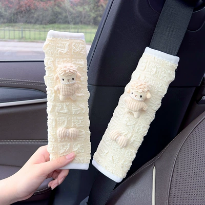 Bowknot, Little Sheep Car — Seat belt shoulder pad