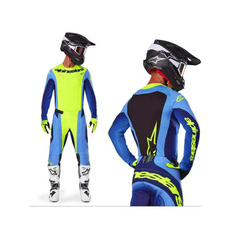 A-Star's New Mountain Venue Trail Downhill Suit, Breathable Sun Protection Motorcycle Off-Road Cycling Suit, Quick-Drying and Wear-Resistant