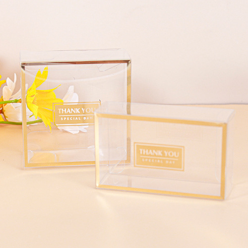 PVC Packaging Box Instagram Style Bridesmaid Candy Box Transparent Plastic Box Clear Gift Box Candy Candy Small Gift Box