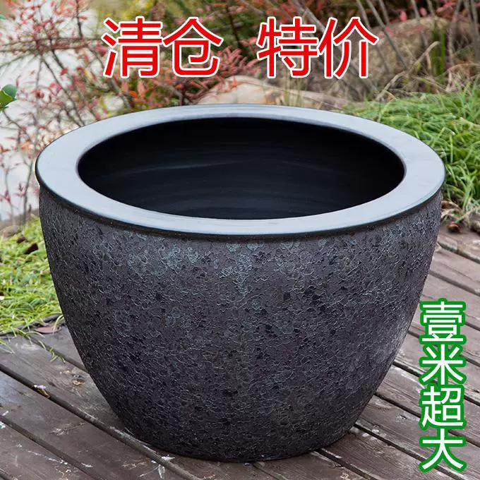 Большой керамический аквариум для внутреннего двора из Цзиндэчжэня, подходящий для разведения лотоса, чашевого лотоса, водяных лилий и черепах; аквариум для черепах в отеле.