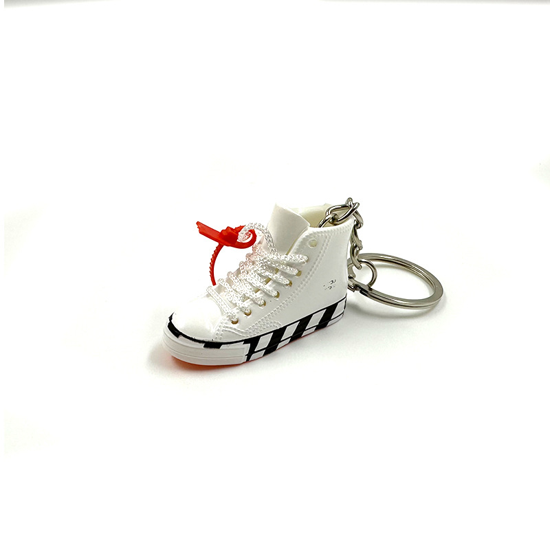 Mini zapatos 3D modelo marco hogar zapatos de lona cola serie de zapatos llavero zapatos desnudos adornos zapatos de mano individuales