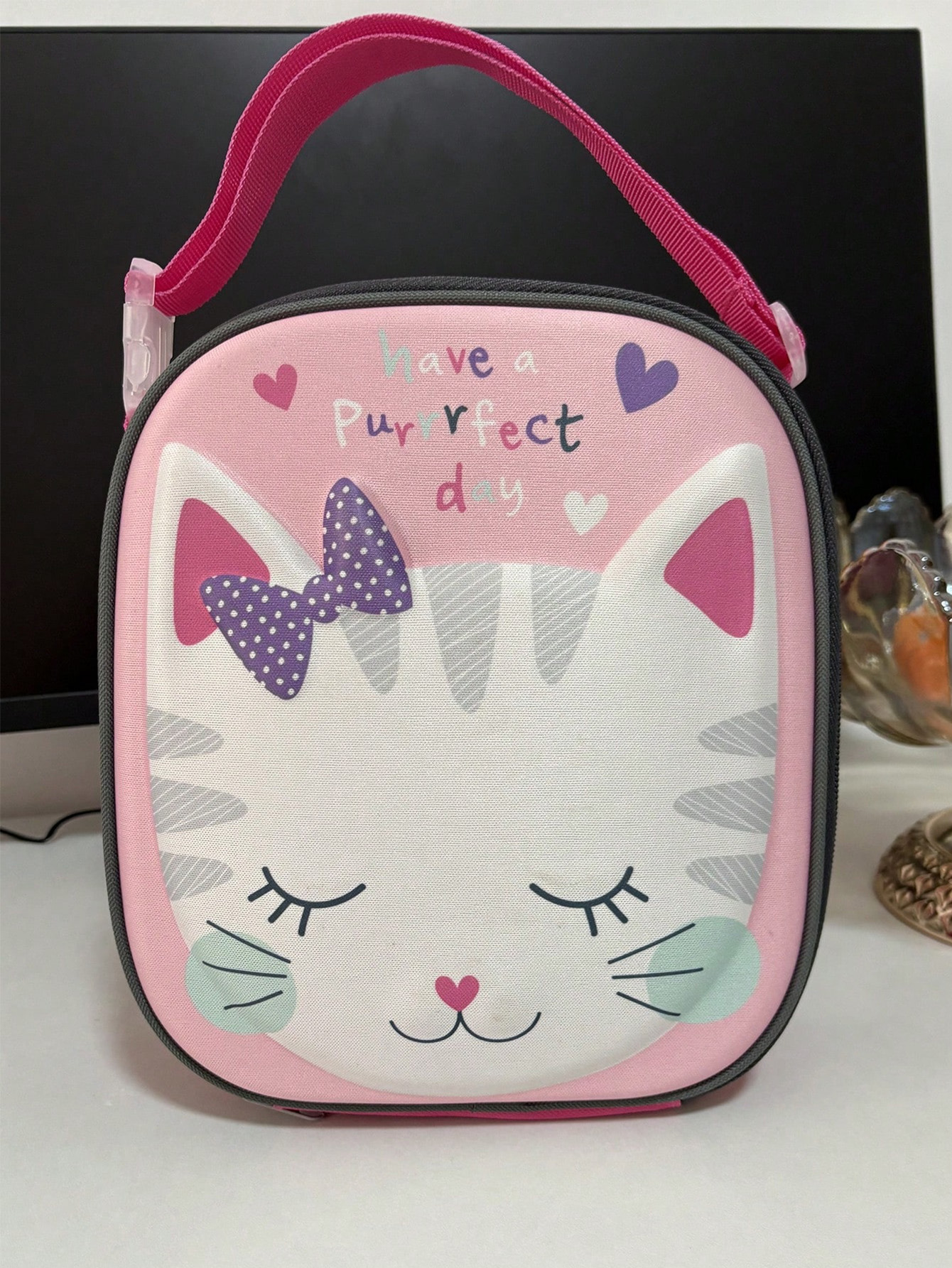 Nuevo paquete de aislamiento de dibujos animados 3D transfronterizos bolsas de bento portátiles para niños bolsas de hielo plegables bolsas de aislamiento de dibujos animados estudiantes caja de almuerzo