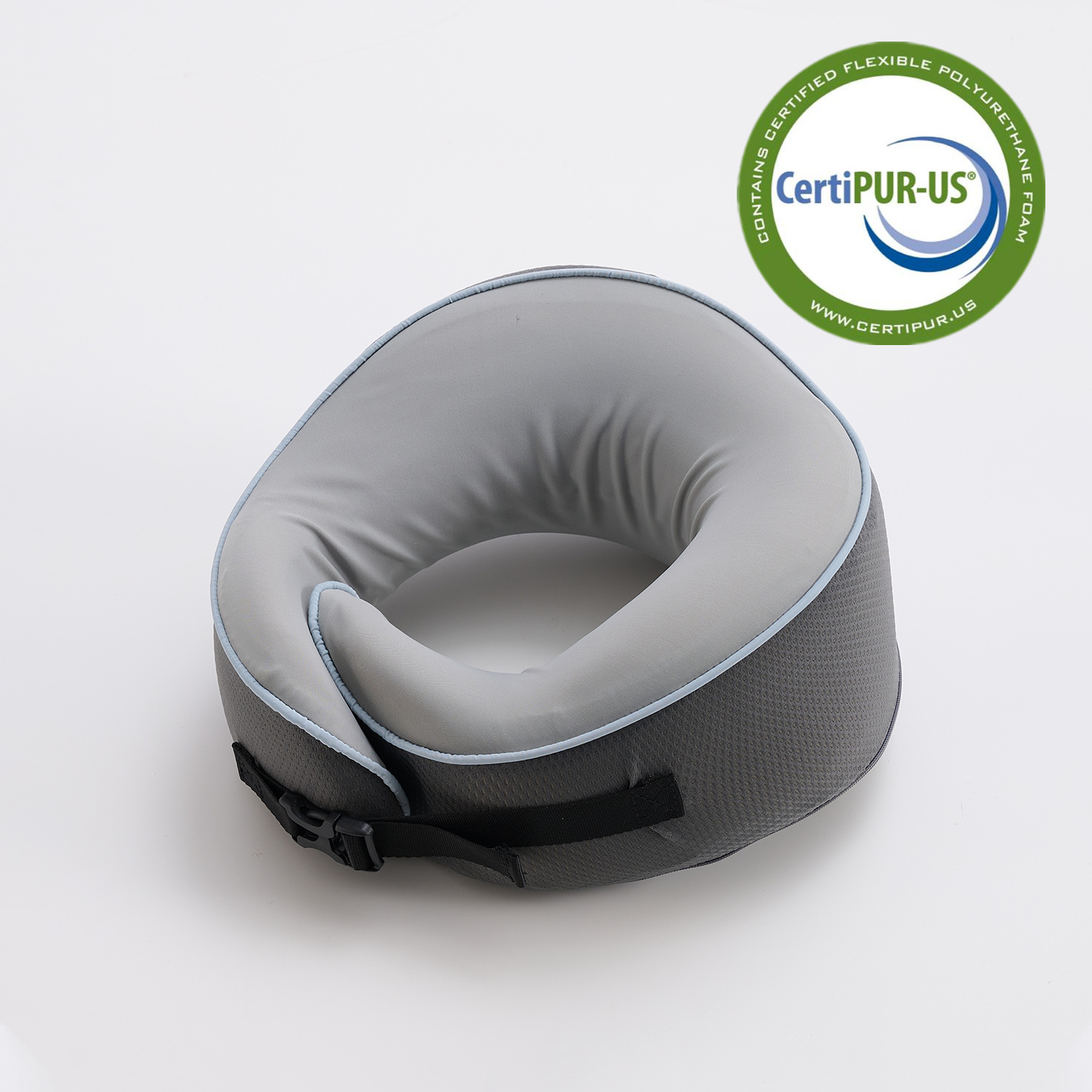 Nuevo juego de almohada para el cuello de espuma viscoelástica transfronteriza espacio de rebote lento en forma de U almohada de viaje en avión almohada para el cuello regalo