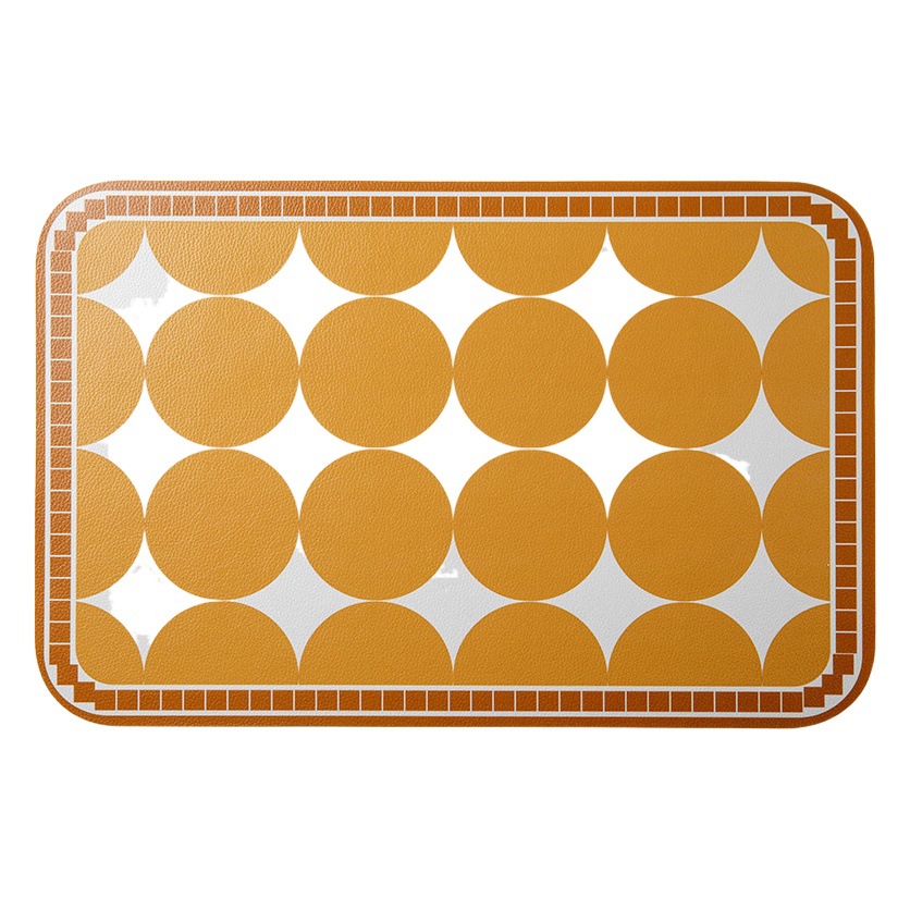 Shanen mantel de cuero vintage mantel occidental mantel de mesa de lujo ligero de estilo americano estera de aislamiento térmico estera de tazón a prueba de aceite posavasos ins estilo