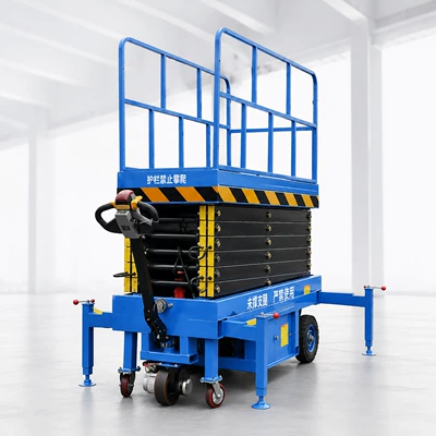 Mobile scissor lift, aerial Avtomobil fırlanan platformaları - assisted-walking-special-handles-customized-on-demand