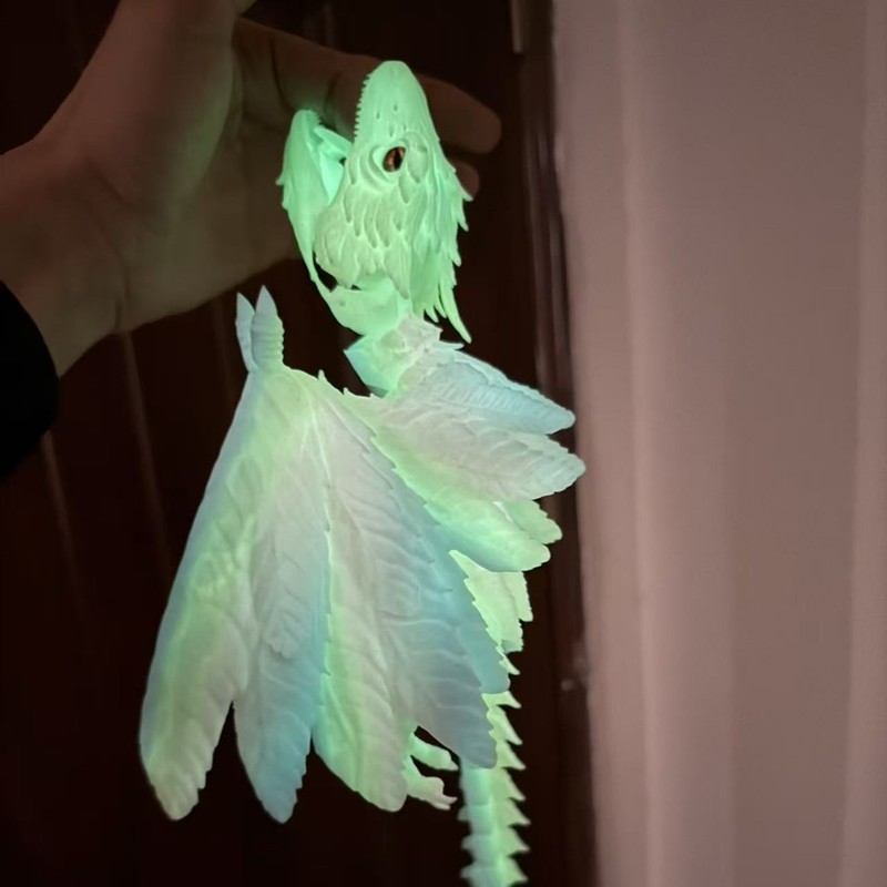 3D打印始祖鸟祖龙羽毛飞龙关节可动仿真儿童玩具摆件网红创意跨境|undefined
