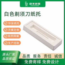 【源头工厂】白色电子产品 湿压环保纸托 规格可加工定制