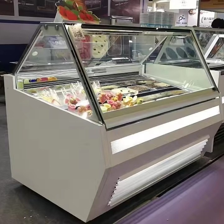冰淇淋展示柜冷冻冰箱炒酸奶风冷雪糕冰柜低温冰棍柜商用冷柜