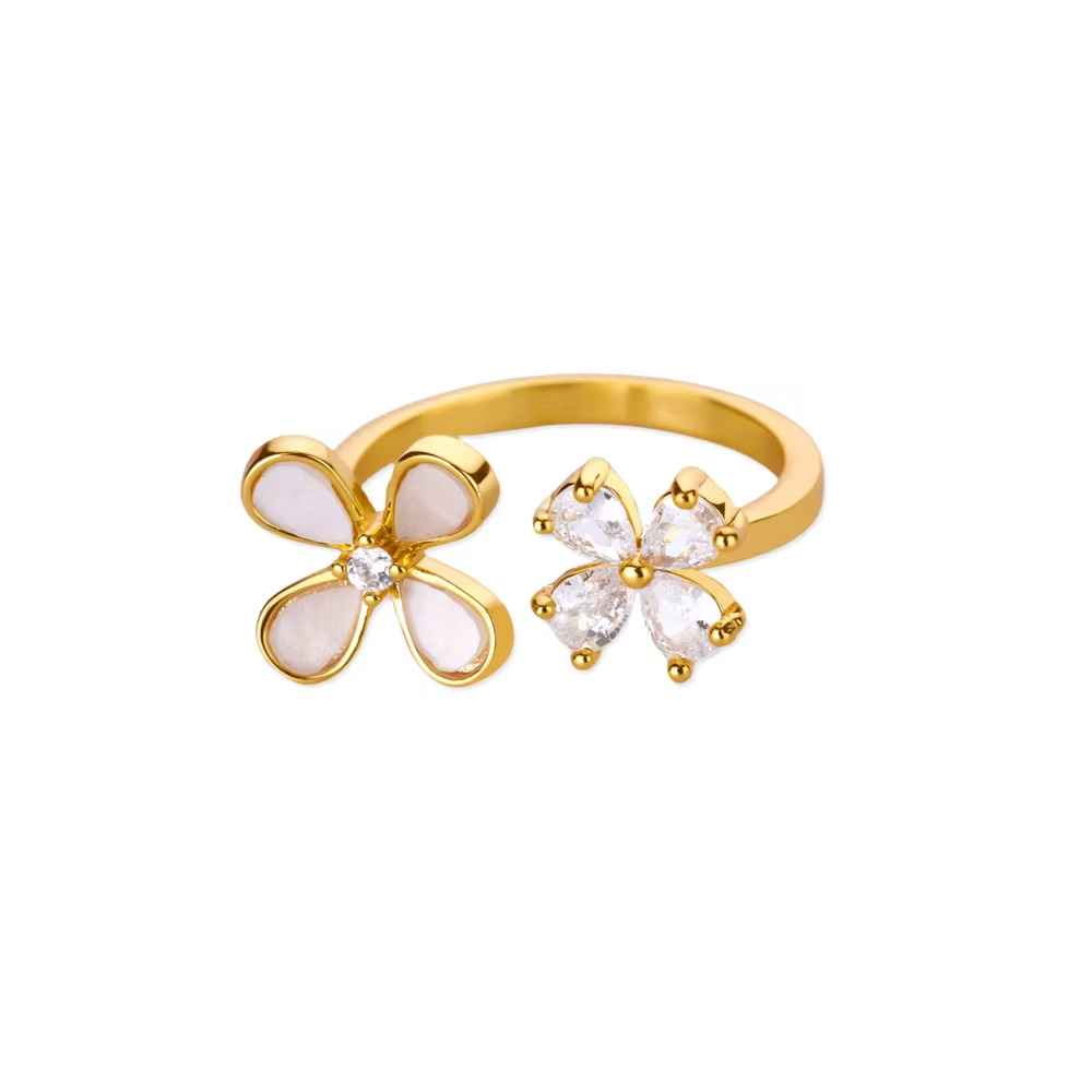 8g Weight 0.03µm-0.05µm Gold Plating Thickness PVD Coated Gold Plating Process 18K Real Gold Plated Plating Material Acrylic Pearl, Zircon Inlay Material Open Rings Classification 1 Piece Quantity Daily Occasion 304 Stainless Steel Material Geometric, Flower, Bow Knot Pattern All Seasons Season Women's Gender INS Style, Sweet Style Waterproof Non Tarnish, Inlay Craft PVD Coated Real Gold Plated Geometric Flower Bow Knot 304 Stainless Steel INS Style Sweet Waterproof Non Tarnish Open Rings 14