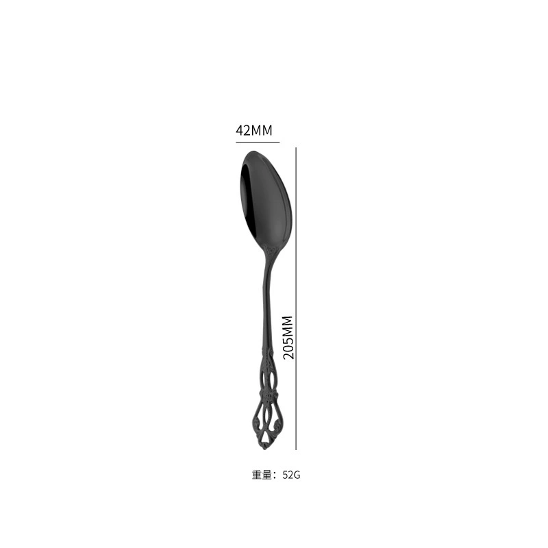 Creative retro tableware stainless steel, set, box, 4 piece set, Birthday gift