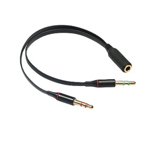 3.5 audio cable two revolution one female adapter headset conversion line 3.5 one two computer audio adapter