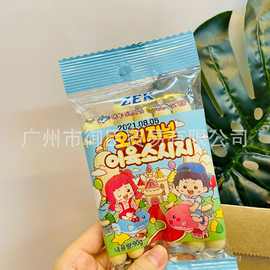 批发 韩国进口ZEK鳕鱼肠原味即食鱼零食儿童休闲零食品90g1箱50包