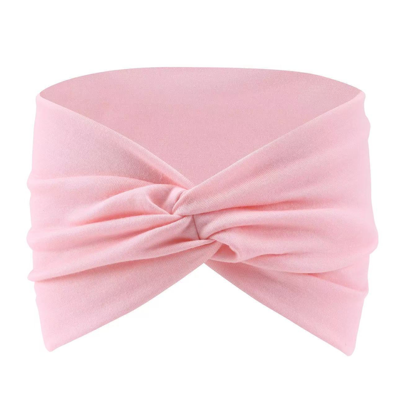 Europa y los Estados Unidos de color sólido banda de pelo deportiva ancho banda de pelo antiperspirante bandana de pelo yoga fitness banda de pelo deportiva absorción de sudor adornamiento para el pelo