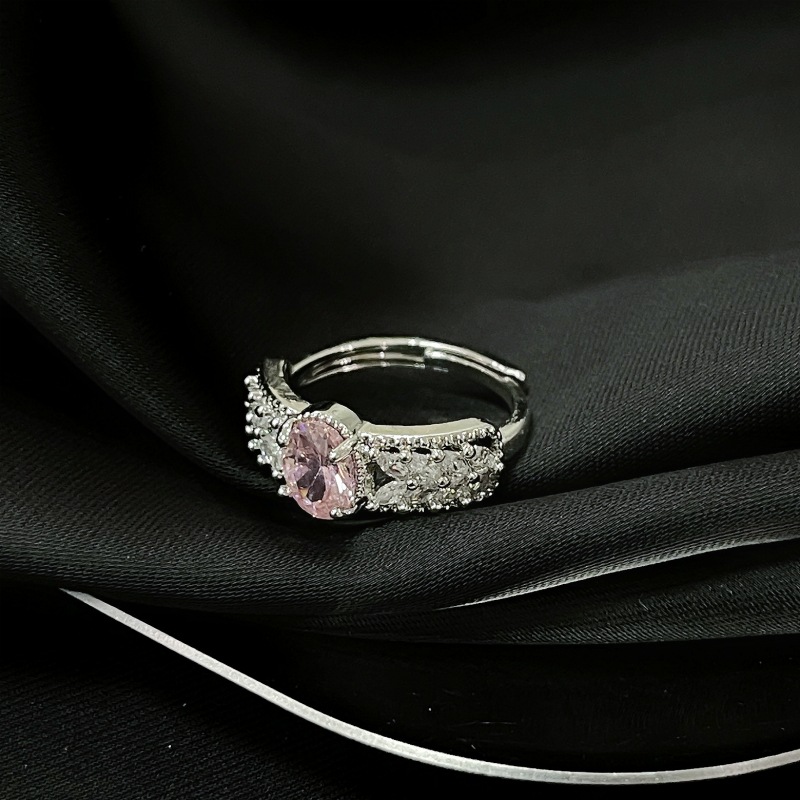 7g Weight Zircon Inlay Material Rings Classification Adjustable Ring Size 1 Piece Quantity Daily Occasion Copper Material Geometric Pattern All Seasons Season Women's Gender Inlay Design IG Style, Shiny Style Wholesale Jewelry IG Style Shiny Geometric Copper Zircon Inlay Rings 16