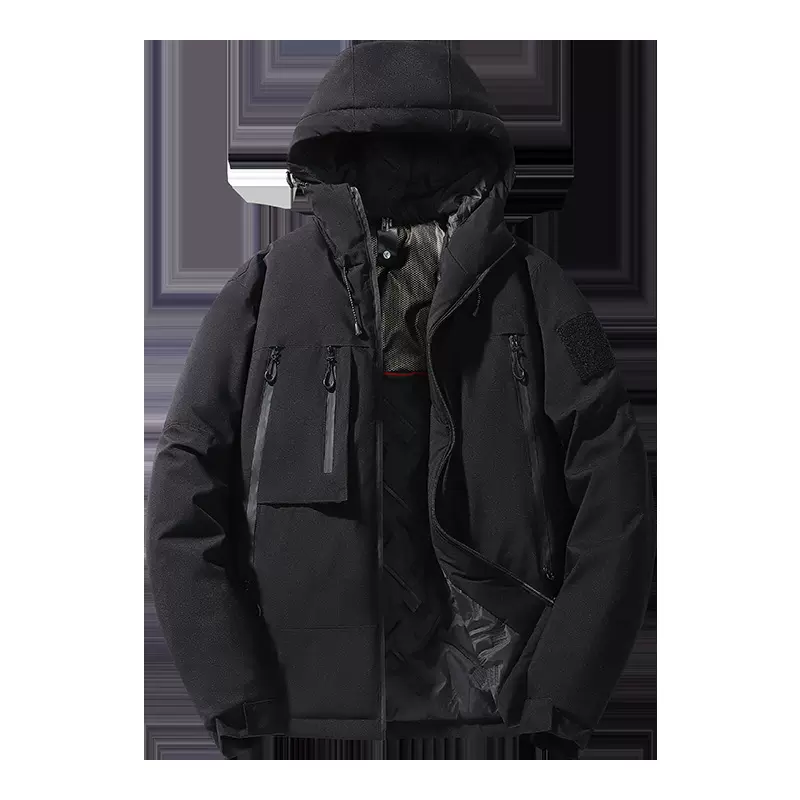 爆款J91升级款石墨烯冲锋衣男秋冬款加绒加厚保暖棉服防风防水爬