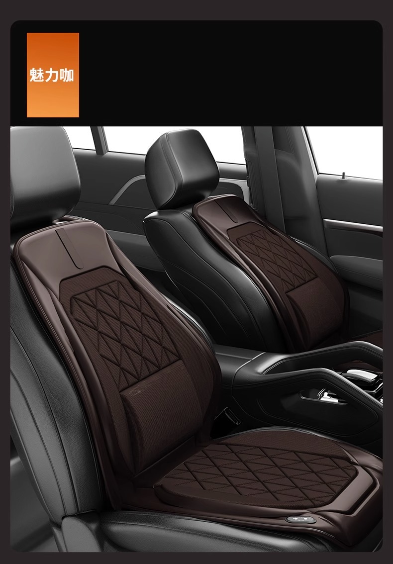 New technology graphene car seat cushion far infrared physiotherapy car heating seat cushion lumbar support with massage automatic start and stop