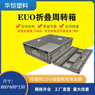多功能加厚可折叠塑料周转箱收纳盒物流运输仓储塑料盒汽配框